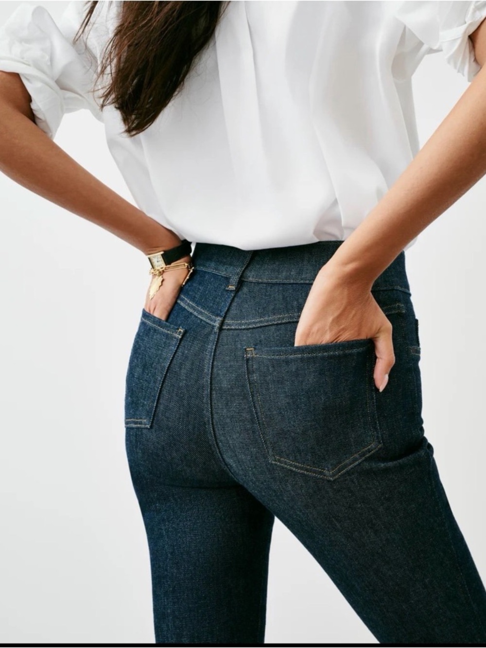 SpanxShape original everywear Dark Blue Flare Jeans - size MP - Picture 4 of 11